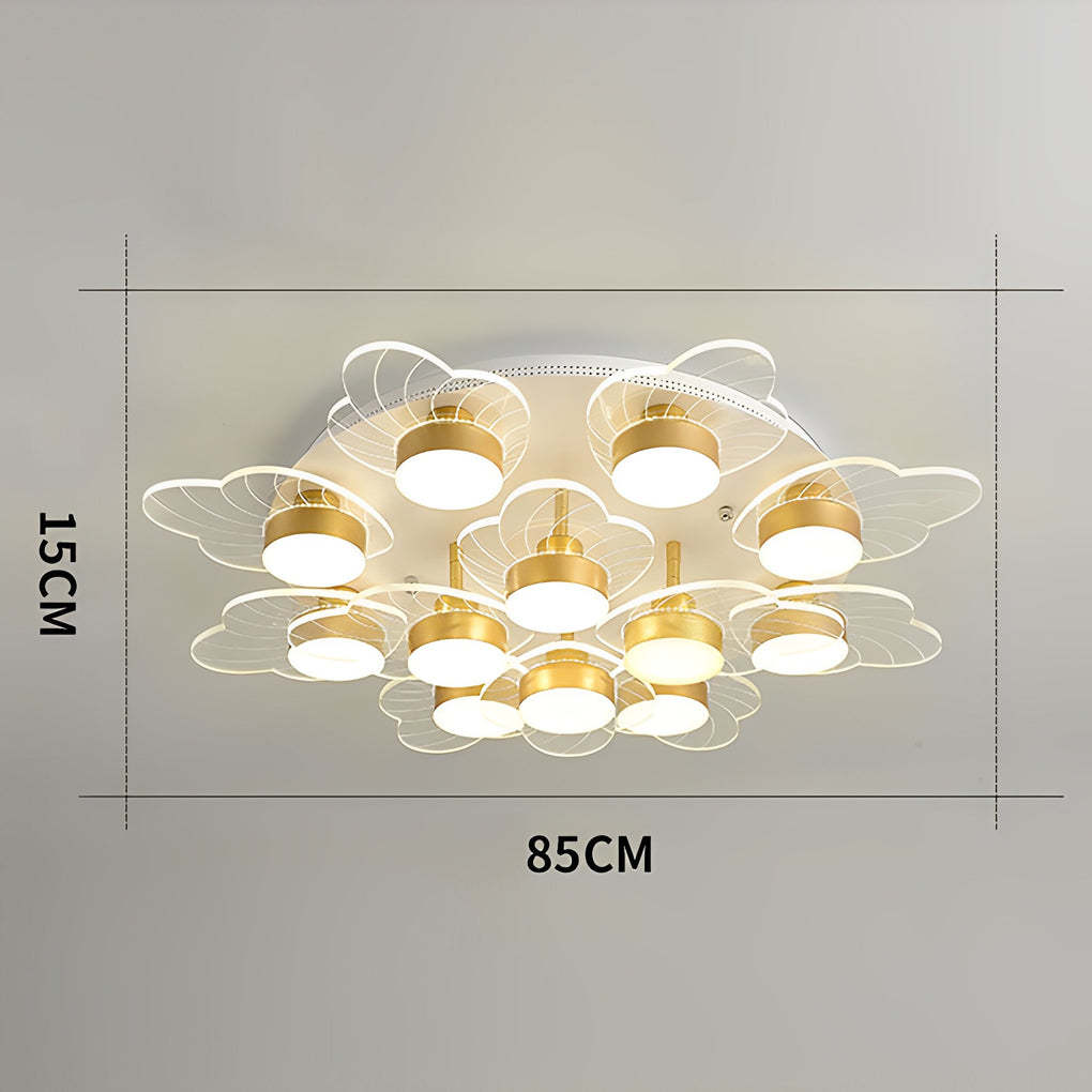 Acrylic Flower LED Nordic Flush Mount