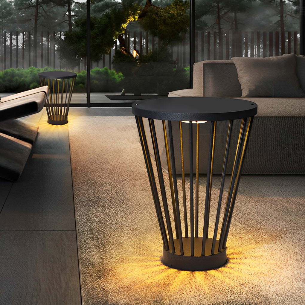 Modern Integrated Outdoor LED Floor Lamp with Tabletop-Lighom