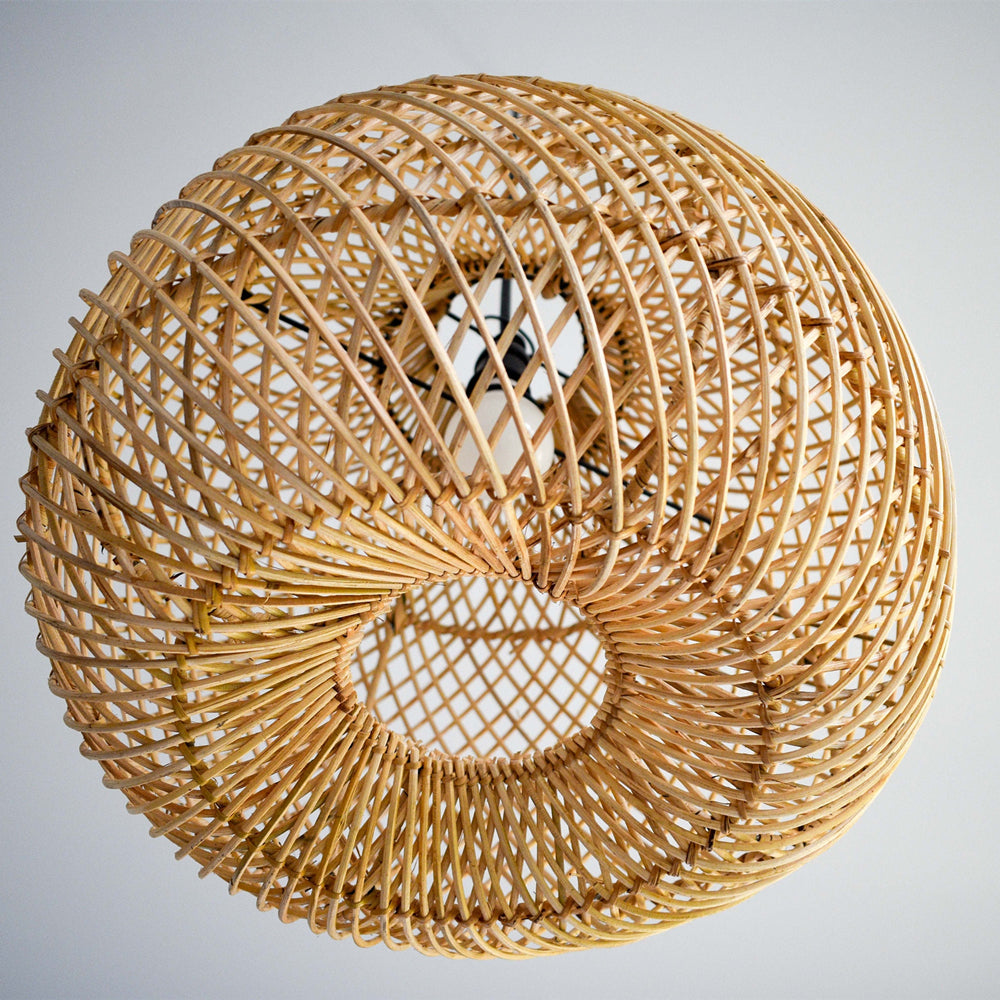 Handmade Wicker Basket Rattan Pendant Light