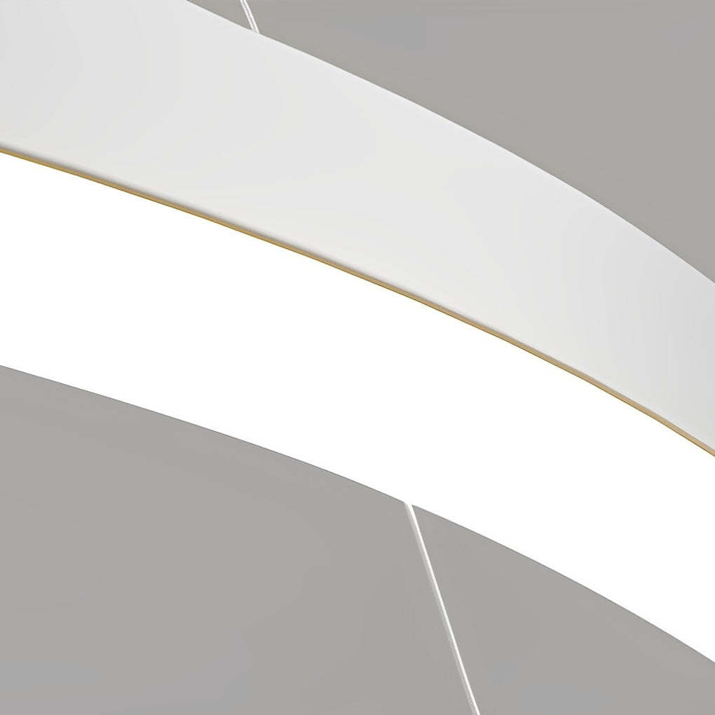 Circular Rings Dimmable LED Modern Chandelier