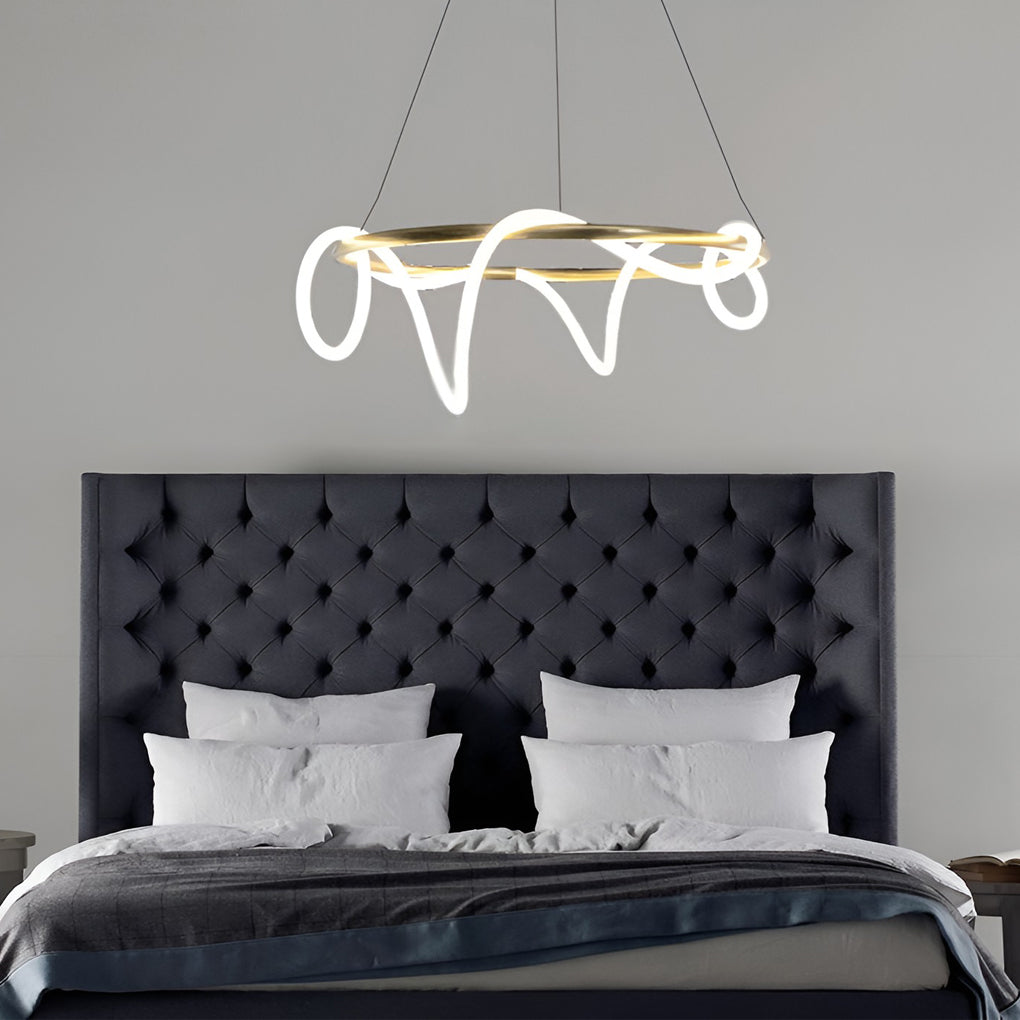 DIY LED Strip Modern Pendant