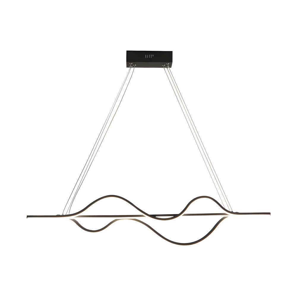 Sleek Wave Modern Pendant Light Dimmable LED