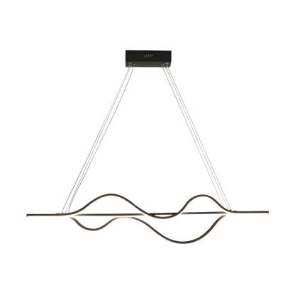 Sleek Wave Modern Pendant Light Dimmable LED