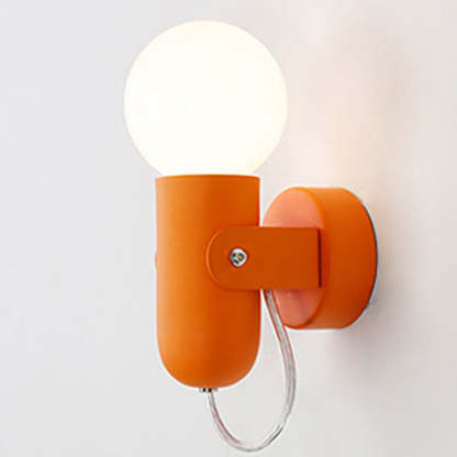 Nordic Solid Color Round Sconce