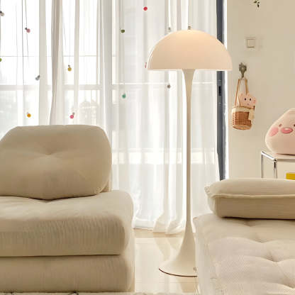 Downlight White Dimmable Mushroom Dome Floor Lamp