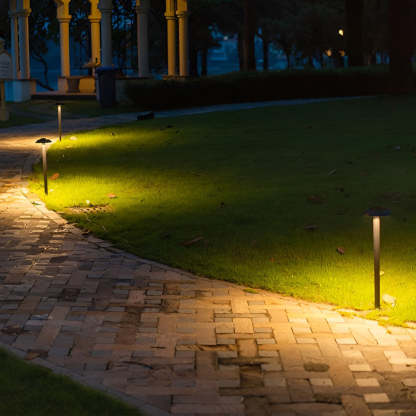 Mushroom Shaped LED Waterproof Black Modern Outdoor Lawn Light Path Lights-Lighom