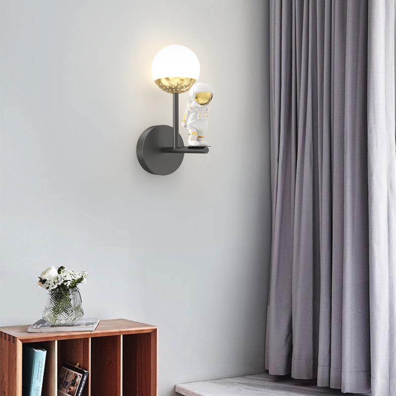 Moon Astronaut Decor Three Step Dimming Modern LED Wall Lights Fixture-Lighom