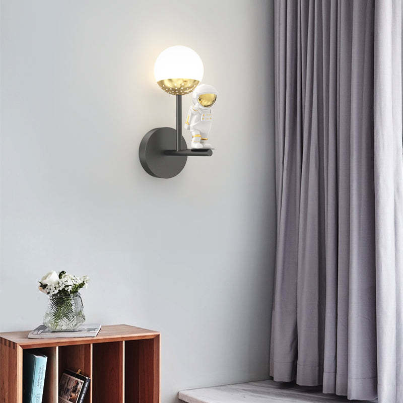 Moon Astronaut Decor Three Step Dimming Modern LED Wall Lights Fixture-Lighom