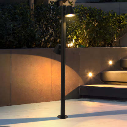 Nut 1/2-LED Outdoor Lawn Bollard Light-Lighom