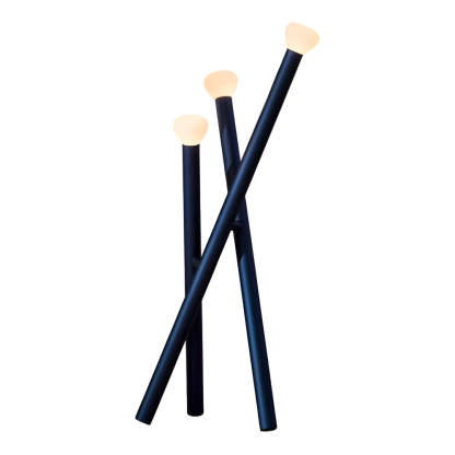3-light Minimalist Modern Stick Floor Lamp-Lighom