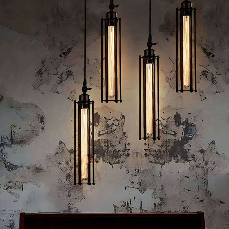 Iron Antique Flute Retro Industrial Pendant Light
