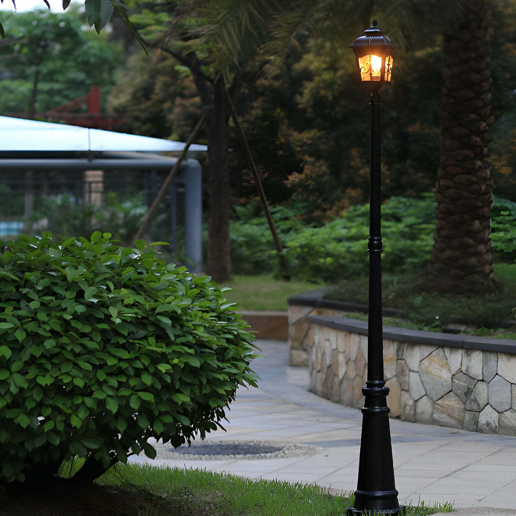 Retro Minimalist LED Waterproof European Style Garden Lamp Post Lights-Lighom