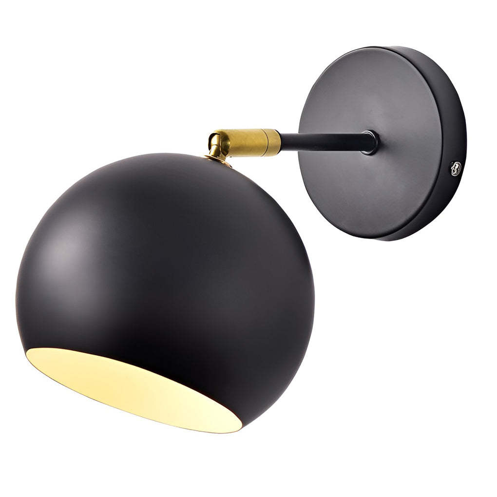 Adjustable Hemispherical Nordic Plug-In Wall Sconce