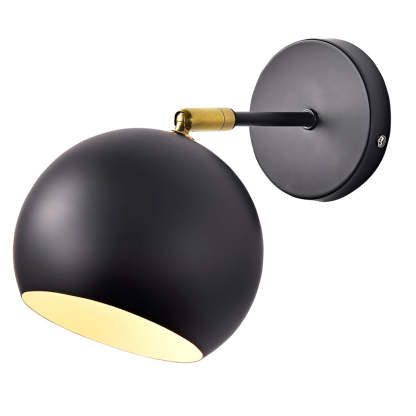 Adjustable Hemispherical Nordic Plug-In Wall Sconce