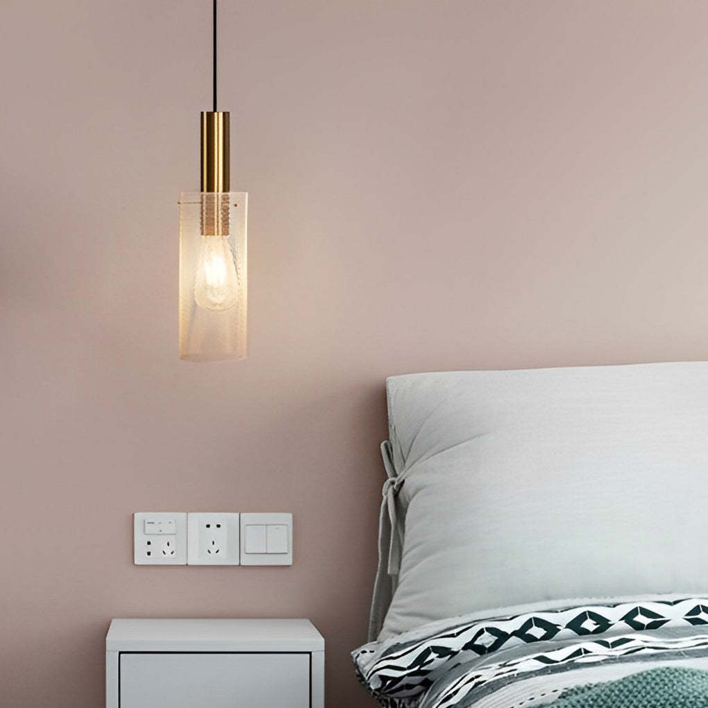 Cylindrical Minimalist Iron Grid Modern Pendant