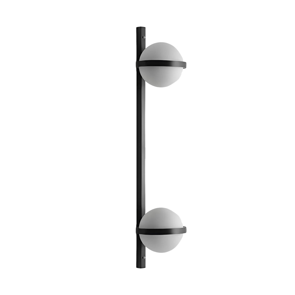 Creative Flowerpot Ball Waterproof LED Black Modern Outdoor Wall Light-Lighom