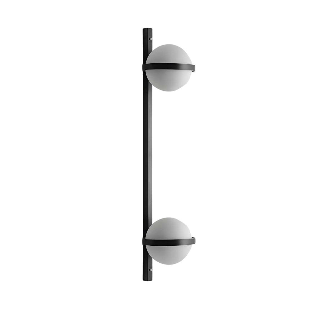 Creative Flowerpot Ball Waterproof LED Black Modern Outdoor Wall Light-Lighom