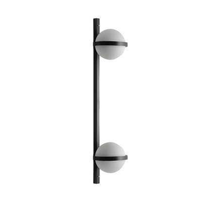 Creative Flowerpot Ball Waterproof LED Black Modern Outdoor Wall Light-Lighom