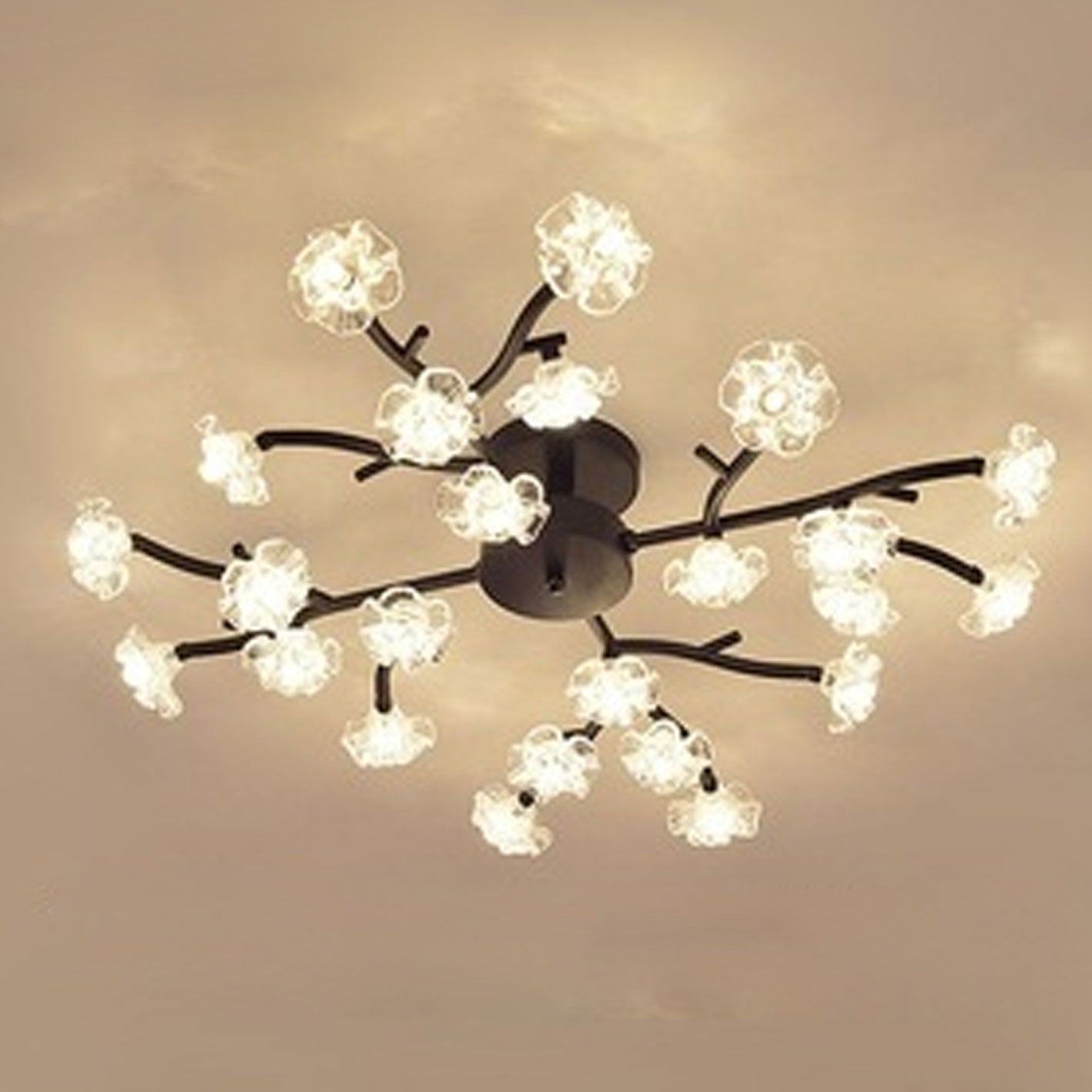 Nordic Plum Blossom Branch LED Ceiling Light
