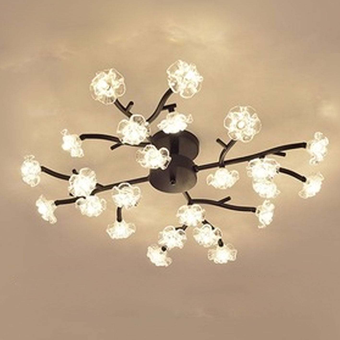 Nordic Plum Blossom Branch LED Ceiling Light