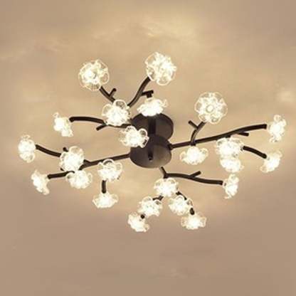 Nordic Plum Blossom Branch LED Ceiling Light
