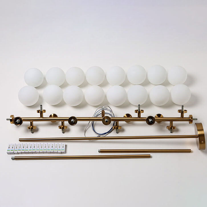 Nordic Magic Bean Glass Ball Island Chandelier
