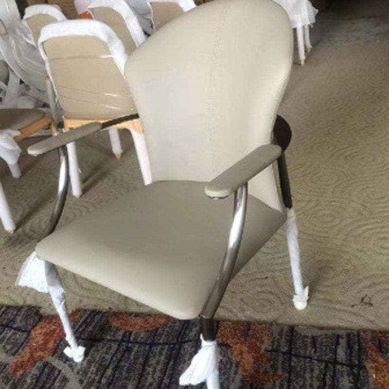 Modern Microfiber Leather Wraparound Dining Chair
