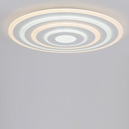 Concentric Circles Modern Flush Mount Light Dimmable LED Ceiling Lights-Lighom