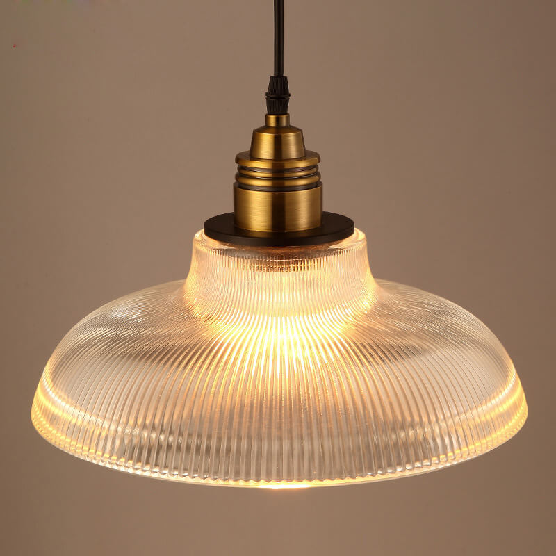 Lighom modern pot striped white pendant lighting — Clear / 220V-240V (UK/AU)