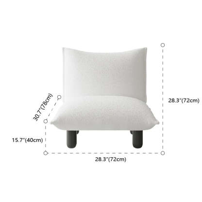 Nordic Black and White Lounge Accent Chair