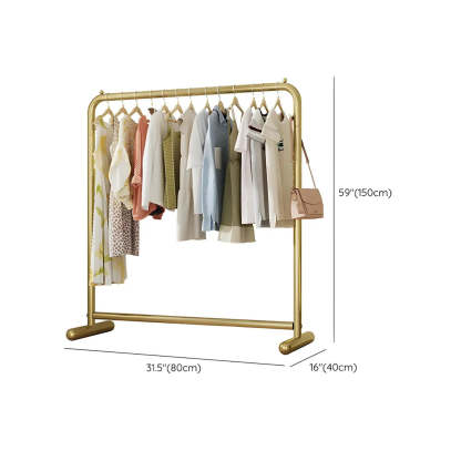 Gold Metal Freestanding Coat Rack