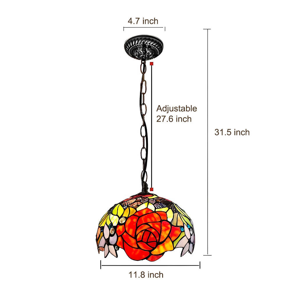 Handmade Baroque Colorful Glass European Chandelier