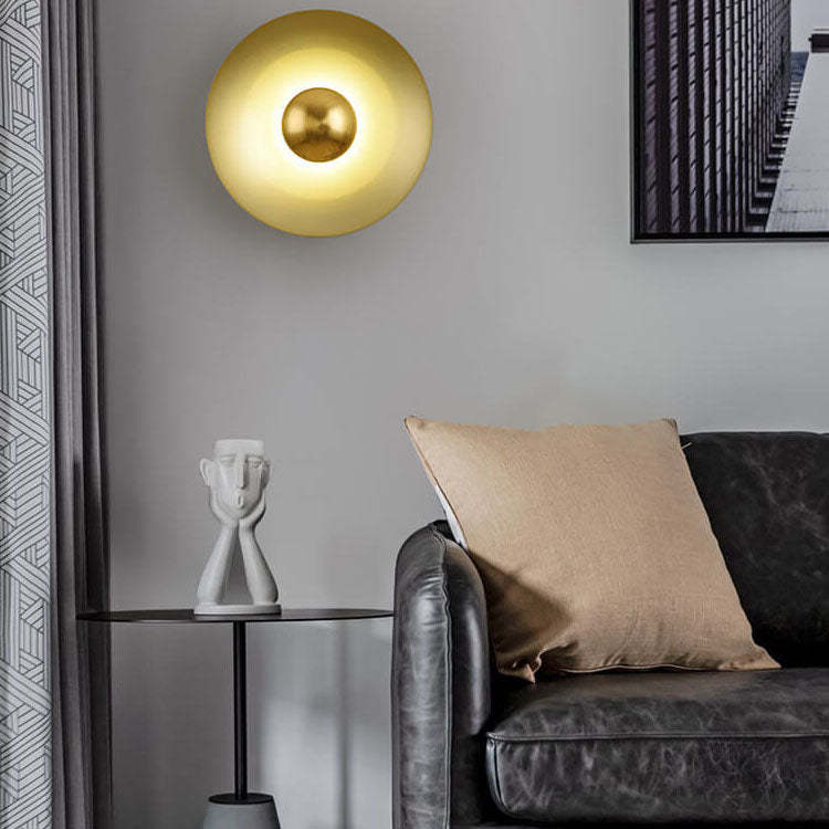Nordic Multicolor Disc LED Sconce