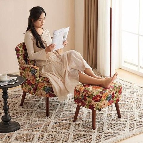 Vintage High Elasticity Wood Accent Chair