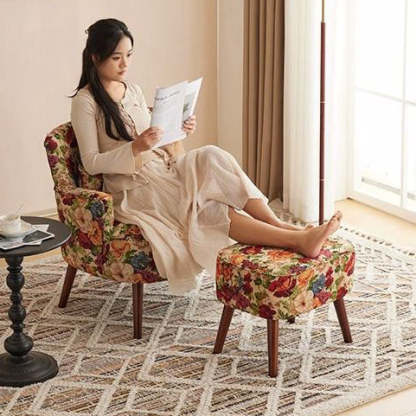 Vintage High Elasticity Wood Accent Chair