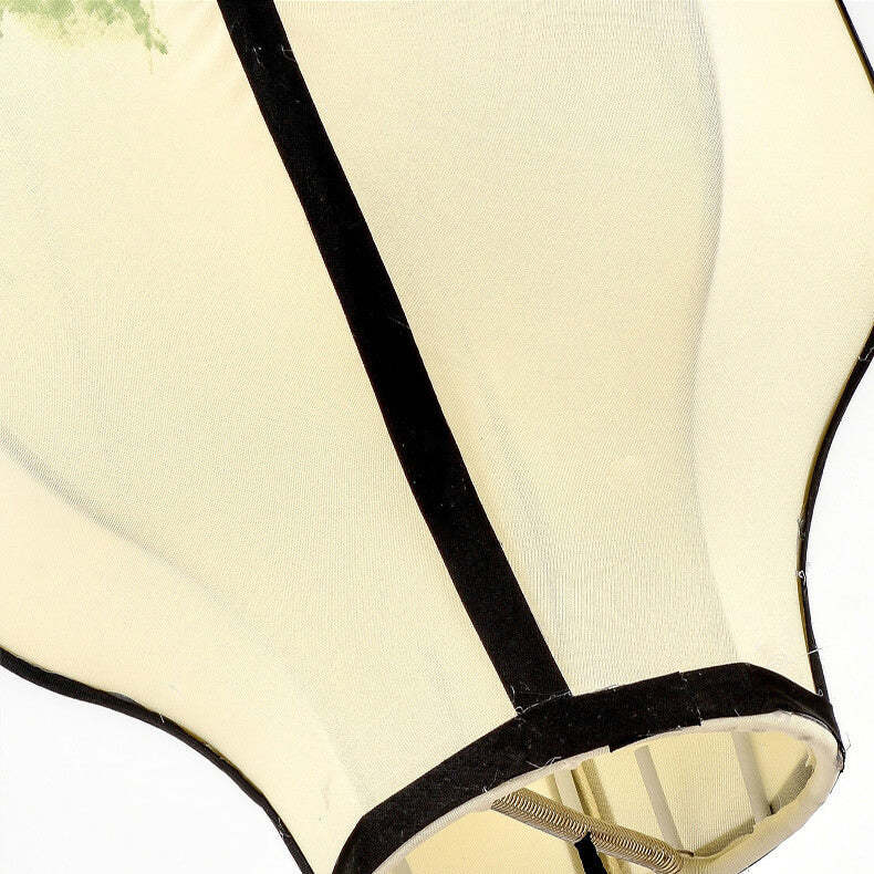 Oriental Handmade Oval Lantern Fabric Pendant