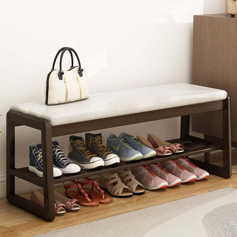 Scandinavian Tech Cloth Wood 1-Shelf Shoe Storage