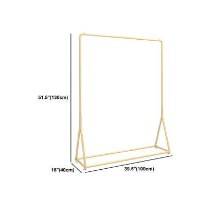 Minimalist Large Gold Metal Standing Coat Rack
