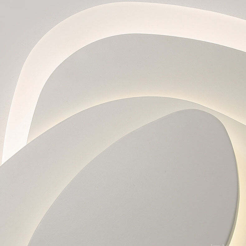 Nordic Geometric Wrought Iron Flush Ceiling Light