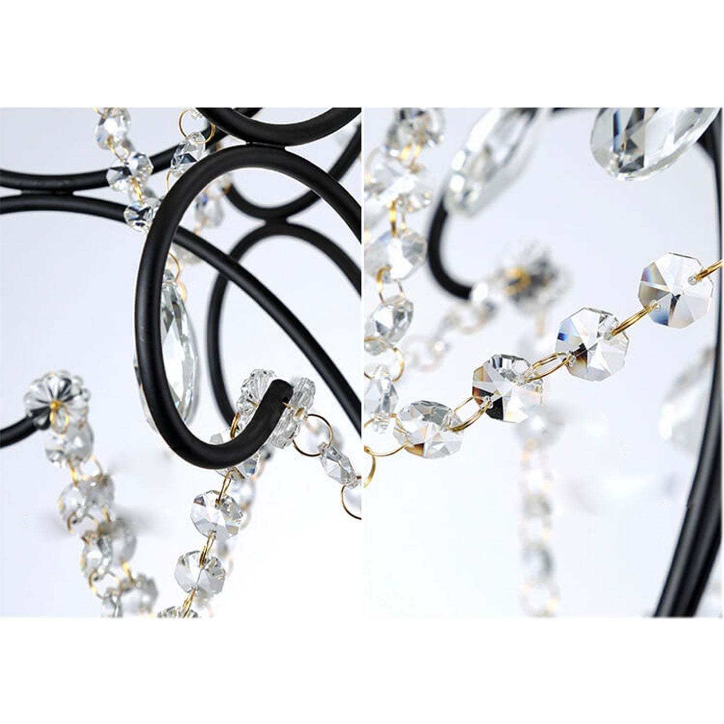 Vintage Luxe Crystal Candle Chandelier