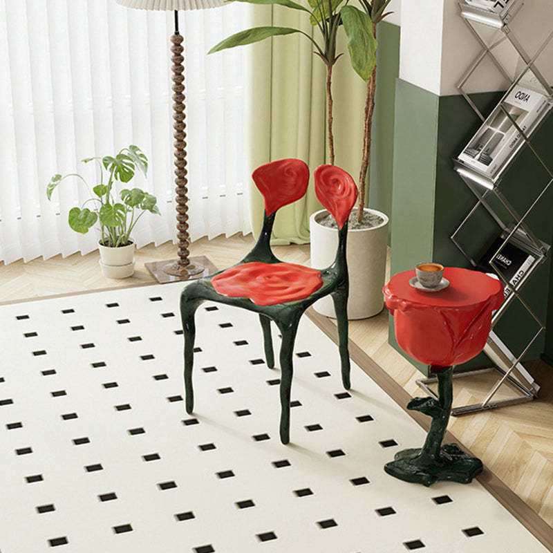 Art Deco Rose FRP Dining Chair