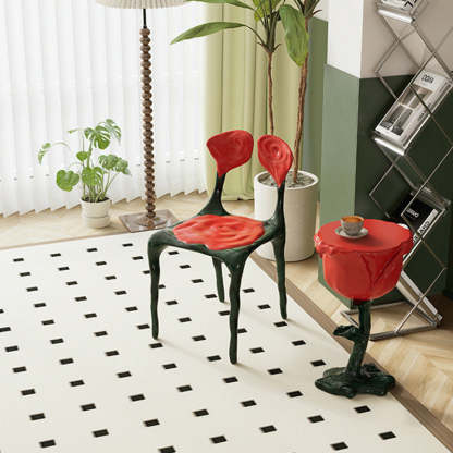 Art Deco Rose FRP Dining Chair