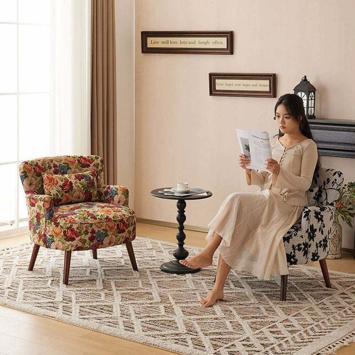 Vintage High Elasticity Wood Accent Chair