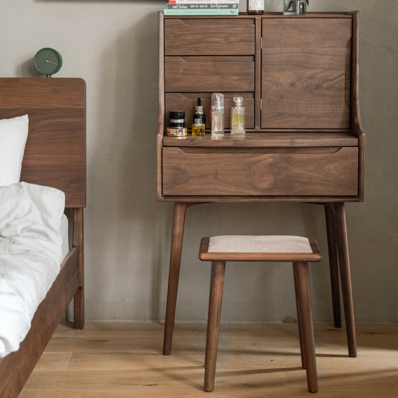 Traditional 5-drawer wood nightstands, Lighom