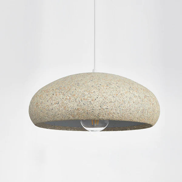 Creative Stone Beige Pendant Light For Dining Room