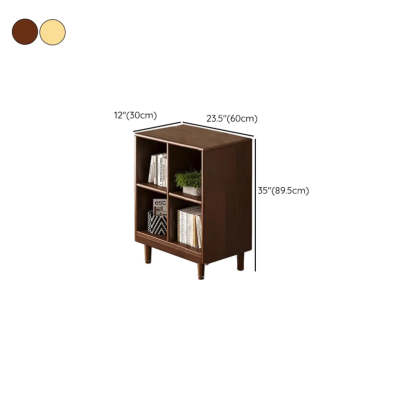 Mid-Century Modular Cube Wood Bookcase