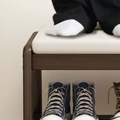 Scandinavian Tech Cloth Wood 1-Shelf Shoe Storage