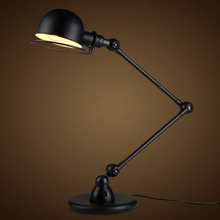 Vintage Industrial Iron Mechanical Arm Lamp