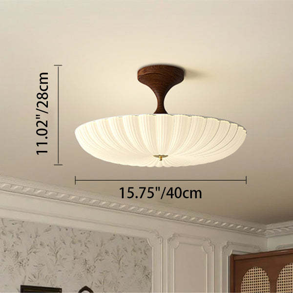Nordic Striped Acrylic Iron Round Ceiling Light