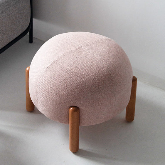 Scandinavian Ladybug Pouf Stool — Pink